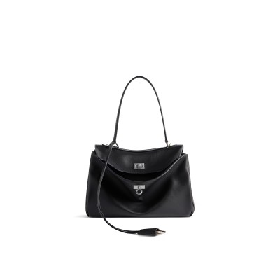 BALENCIAGA WOMEN'S RODEO HANDBAG SMALL IN BLACK 7897792AA4U1000 (27*20*10cm)